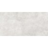 Jasnoszara płytka o matowej powierzchni z delikatnym, nieregularnym wzorem przypominającym naturalny kamień. Płytka ma wymiary 120 x 60 cm.