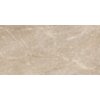 Płytka podłogowo-ścienna w kolorze brązowym z połyskiem, o wymiarach 120 x 60 cm, z widocznymi jasnymi żyłkami na powierzchni. Produkt to "Mexen Nairobi Brown gres szkliwiony rekt. G1, TL160-120-060-01".