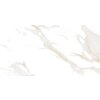 Płytka podłogowo-ścienna o wymiarach 120 x 60 cm z połyskiem, w kolorze białym z delikatnymi, złotymi żyłkami. Produkt to "Mexen Luton Gold gres szkliwiony rekt. G1, TL113-120-060-01".