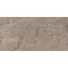 Płytka podłogowo-ścienna w odcieniu taupe z połyskiem, o wymiarach 120 x 60 cm, z widocznymi naturalnymi wzorami i żyłkami w różnych odcieniach brązu. Powierzchnia jest gładka i szkliwiona, co nadaje jej elegancki wygląd.