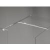 Przezroczysta ścianka prysznicowa z chromowanymi elementami montażowymi, przedstawiona w minimalistycznym stylu. Produkt to "Mexen Kioto-X ścianka prysznicowa Walk-in 100 x 70 cm, transparent 10 mm, chrom - 800-100-202-01-00-070-X".