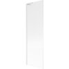 Biały, jednoskrzydłowy parawan nawannowy o wymiarach 60 x 150 cm z prążkowaną powierzchnią. Produkt ma prostokątny kształt i minimalistyczny design.