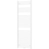 Biały grzejnik łazienkowy o prostokątnym kształcie, zbudowany z poziomych, równomiernie rozmieszczonych rurek. Produkt ma wymiary 1700 x 600 mm i moc 991 W.