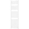 Biały grzejnik łazienkowy o wymiarach 1800 x 600 mm z poziomymi rurkami. Produkt ma moc 1000 W i jest oznaczony jako "W104-1800-600-00-20".