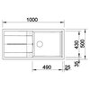 Zlewozmywak BLANCO Metra XL 6 S 515142 Antracyt Wykonanie Silgranit PuraDur