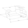 Ilustracja przedstawia schematyczny rysunek baterii wannowej z wymiarami: 150 mm, 157 mm i 193 mm. Produkt ma prosty, nowoczesny design z jedną dźwignią do regulacji wody.