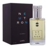 Na zdjęciu znajduje się flakon perfum oraz pudełko z napisem "NEUTRON" i logo "AJMAL". Na pudełku widnieje również napis "EAU DE PARFUM" oraz "100 ml e".