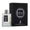 Na zdjęciu widoczna jest butelka perfum oraz czarne pudełko z napisem "Kismet Moscow" i logo "Maison Alhambra". Na dole pudełka znajduje się tekst "100ML EAU DE PARFUM Natural Spray - Vaporisateur 3.4 FL.OZ".
