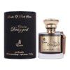 Czarny flakon perfum z napisem "Emir You're Drugged" oraz czarne opakowanie z napisami "Shades Of Dark Series" i "100 ml eau de parfum 3.4 fl.oz".
