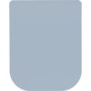 Szara-niebieska matowa deska sedesowa o prostokątnym kształcie z zaokrąglonymi rogami. Produkt wykonany z duroplastu, prezentuje minimalistyczny design.