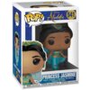 Pudełko z figurką winylową przedstawiającą postać z filmu "Aladdin" o nazwie "Princess Jasmine", z dużym napisem "POP!" oraz numerem 541. Na dole widnieje napis "PRINCESS JASMINE VINYL FIGURE / FIGURINE EN VINYLE / FIGURA DE VINIL" oraz ostrzeżenie o ryzyku zadławienia w kilku językach.
