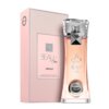 Na zdjęciu znajduje się różowe opakowanie perfum z napisem "BEAU Star" oraz "ARMAF" i flakon perfum o podobnym designie, z widocznym logo "ARMAF PARFUMS" na dole. Na opakowaniu widnieje również napis "EAU DE PARFUM VAPORISATEUR NATURAL SPRAY 100ML 3.4 FL.OZ".