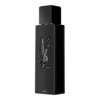 Czarny, prostokątny flakon perfum z wytłoczonym logo "YSL" na przedniej stronie. Na dole flakonu widoczny jest napis "LE PARFUM".
