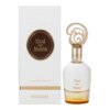 Na zdjęciu widoczna jest butelka perfum z ozdobnym korkiem oraz pudełko z napisem "Oud pour Noble" i "EAU DE PARFUM". Na dole pudełka oraz butelki znajduje się napis "KHADLAJ".