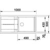 Zlewozmywak BLANCO Metra XL 6 S 515286 Antracyt Typ Wpuszczany