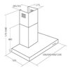 Okap AKPO Feniks 90 Inox 440m3/h 64dB klasa D Timer Szerokość [cm] 90