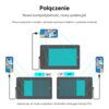 Grafika przedstawia schemat połączenia tabletu graficznego z telefonem z systemem Android, z tekstem: "Połączenie. Nowa kompatybilność, nowy potencjał. *Praca wyłącznie w modelu z ekranem pionowym (telefon z systemem Android). Upewnij się, że Twoje urządzenie z Androidem obsługuje funkcję OTG."