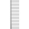 Chromowany grzejnik łazienkowy o wymiarach 1600 x 500 mm z poziomymi rurkami. Produkt ma dekoracyjny wygląd i jest oznaczony jako "Mexen Neptun".