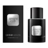 Czarne opakowanie i flakon perfum z napisem "ARMANI code ELIXIR" oraz "GIORGIO ARMANI VAPORISATEUR SPRAY" o pojemności 50 ml (1.6 FL. OZ.). Flakon jest prosty, elegancki, z metaliczną etykietą na przodzie.