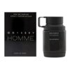 Czarne opakowanie i flakon perfum z napisem "ODYSSEY HOMME EAU DE PARFUM". Na opakowaniu widnieje dodatkowo tekst "EAU DE PARFUM SPRAY/VAPORISATEUR 2.02FL.OZ 60ML".
