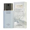 Flakon i pudełko perfum "Lapidus pour Homme" o pojemności 100 ml, z widocznymi napisami: "LAPIDUS POUR HOMME", "EAU DE TOILETTE", "VAPORISATEUR • NATURAL SPRAY", "PARFUMS TED LAPIDUS PARIS", "3.33 FL.OZ.", "100 ML".