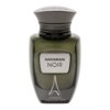 Ciemnozielona butelka perfum z metalicznym korkiem, na której widnieje napis "HARAMAIN NOIR" oraz logo "FRENCH COLLECTION".