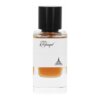 Butelka perfum o pojemności 85 ml z czarnym korkiem, na której widnieje napis "Rifaaqat" oraz logo "Paris Corner". Wnętrze butelki wypełnione jest płynem o bursztynowym kolorze.