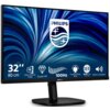 Monitor marki Philips z ekranem o przekątnej 32 cale (80 cm) i rozdzielczości 2560x1440 px, posiada technologię IPS, odświeżanie 100 Hz oraz czas reakcji 4 ms [GTG]. Na ekranie widoczne są ikony i napisy: "Wide Viewing Angle", "Quad HD", "100Hz", "CompactErgo Base", "SoftBlue Technology", "Built-in Speaker".