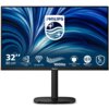 Monitor marki PHILIPS o przekątnej 32 cale (80 cm) z wyświetlaczem Quad HD, częstotliwością odświeżania 100 Hz i technologią SoftBlue, posiada szeroki kąt widzenia, podstawę CompactErgo oraz 5-letnią gwarancję. Na ekranie widoczne są ikony i napisy: "IPS Wide Viewing Angle", "Quad HD", "100Hz", "CompactErgo Base", "SoftBlue Technology", "5 yrs warranty".