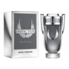 Pudełko i flakon perfum o pojemności 200 ml z napisem "Invictus Platinum" oraz logo przedstawiającym skrzydła. Na pudełku widnieje również napis "paco rabanne eau de parfum natural spray 200 ml e 6.8 fl oz".