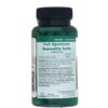 Zielona butelka z etykietą zawierającą tekst: "SW1589 | 60 kapsułek, Full Spectrum Boswellia forte, Suplement diety, 1 kapsułka, Boswellia Serrata (żywica) 800mg". Na etykiecie znajdują się również informacje o składnikach, zalecanej porcji do spożycia, sposobie przechowywania oraz dane producenta "SWANSON".