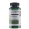 Zielona butelka z czarną nakrętką zawiera etykietę z informacjami o suplemencie diety "Kudzu korzeń (Pueraria lobata)" w dawkach 500 mg i 1 g. Na etykiecie widnieje również skład: kudzu, otoczka kapsułki: żelatyna, substancja wypełniająca: mikrokrystaliczna celuloza, oraz dane producenta: Swanson Health Products, Fargo, ND 58104 USA, 1-800-437-4148.