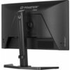Monitor z czarną obudową, widoczny od tyłu, z logo "G-Master" i "iiyama" na górze oraz napisem "Red Eagle" z boku. Monitor jest zamontowany na prostokątnej podstawie z regulowanym ramieniem.