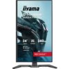 Monitor marki iiyama z serii G-Master GB2471HSU, o przekątnej 23,8 cala, rozdzielczości 1920x1080 pikseli, technologii IPS, częstotliwości odświeżania 240 Hz i czasie reakcji 0,3 ms, z oznaczeniem "RED EAGLE" oraz kompatybilnością z NVIDIA G-SYNC. Na ekranie widoczna jest grafika z futurystycznym motywem.