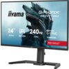 Monitor marki iiyama z serii G-Master GB2471HSU, o przekątnej 23.8 cala, rozdzielczości 1920x1080 pikseli, technologii IPS, częstotliwości odświeżania 240 Hz i czasie reakcji 0.3 ms, z logo NVIDIA G-SYNC Compatible i oznaczeniem "Red Eagle". Na ekranie widoczna jest grafika przedstawiająca futurystyczny hełm.