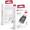 Na zdjęciu widoczne są dwa opakowania ładowarki sieciowej FORCELL F-Energy USB-C GaN3 35W w kolorze czarnym, z przodu i z tyłu. Na opakowaniach znajdują się informacje o technologii GaN3, mocy 35W, oraz logo FORCELL, a także szczegóły techniczne i ostrzeżenia w kilku językach.