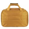 Żółta torba podręczna o pojemności 20 litrów, wykonana z wytrzymałego materiału, z dwoma uchwytami na górze. Torba ma prostokątny kształt i jednolitą kolorystykę.