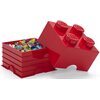Pojemnik na LEGO klocek Brick 4 Czerwony 40031730 Wymiary [cm] 25 x 18 x 25