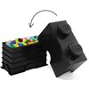 Pojemnik na LEGO klocek Brick 2 Czarny 40021733 Motyw Brick 2