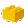 Pojemnik na LEGO klocek Brick 4 Żółty 40031732 Seria Lego Classic