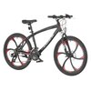 Rower młodzieżowy INDIANA X-Rock 2.4 24 cale dla chłopca Czarny Rama Aluminiowa, 16"
