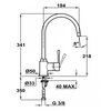 Bateria TEKA SP 995 TG 55995020CN Carbon Rodzaj baterii Jednodźwigniowa