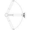 Bateria BLANCO Linee-S 517593 Stal szlachetna matowa Rodzaj baterii Jednodźwigniowa