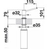 Dozownik do płynu do naczyń BLANCO Livia 521291 Chrom Materiał Metal