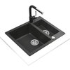 Zlewozmywak TEKA Clivo 60 S-TQ 40148030 Metalic onyx Wykonanie Granitek