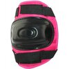 Ochraniacze na rower NILS EXTREME H108 Czarno-różowy dla Dzieci (rozmiar S) Materiał wewnętrzny Nylon