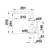 Bateria BLANCO Mila 519414 Chrom Typ Stojąca