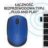 Mysz LOGITECH M171 Niebieski Mysz pionowa Nie