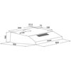 Okap AKPO WK-7 K glass 60 Inox/czarne szkło 281.8m3/h 70dB klasa C Szerokość [cm] 60