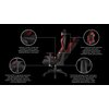 Fotel GENESIS Nitro 550 Czarno-czerwony Seria Genesis Nitro